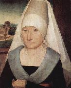 Hans Memling Portrait of an old woman. oil painting artist